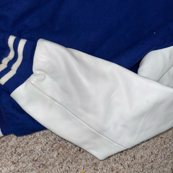 Sledwise Blue and White Varsity Jacket size large - Picture 10 of 12